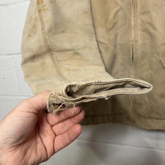 Vintage Carhartt Blanket-Lined Detroit Jacket “Brown” J01 - Picture 5 of 15